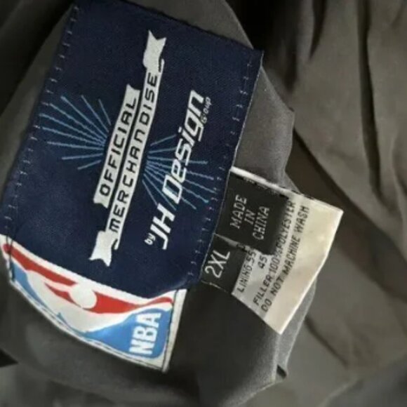 Reversible Vintage 90s Jeff Hamilton Chicago Bulls NBA Leather Jacket 2XL Black - Picture 6 of 6